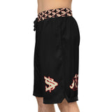 Alota Note$ Garmentry Basketball Rib Shorts (AOP) - DGMGR Black