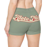 Alota Note$ Garmentry Women's Boy Shorts (AOP) -DGMGR Seamoss