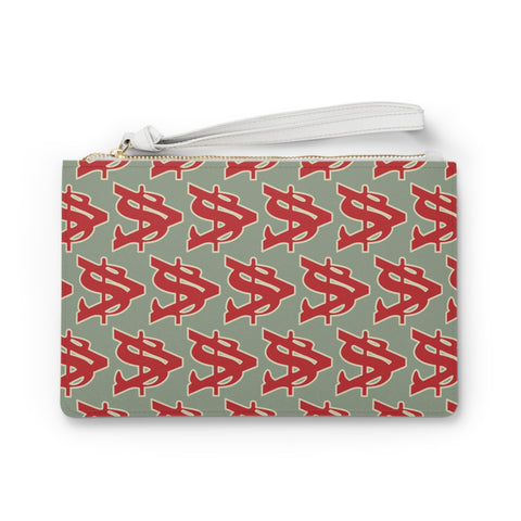 Alota Note$ Garmentry ‘>$’ Icon Pattern Clutch Bag - DGMGR Seamoss