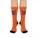 Gotham City Legends Cushioned Crew Socks - Orange/Orange/Purple