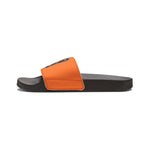 Gotham City Legends Men's PU Slide Sandals-Tangerine/Orange/Blue