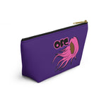 On Fleek Cosmetics Accessory Pouch w T-bottom - Purple/Pink