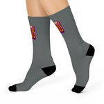 Gotham City Legends Cushioned Crew Socks - Charcoal/Orange/Purple