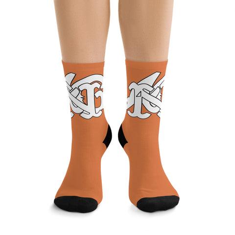 Alota Note$ Garmentry Monogram DTG Socks-Burnt Orange