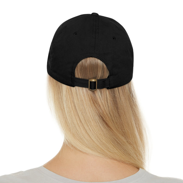 On Fleek Clothing 'WindyHair' Logo Dad Hat with Leather Patch