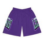 Gotham City Legends Basketball Shorts (AOP)-Purple/Teal/Purple