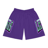 Gotham City Legends Basketball Shorts (AOP)-Purple/Teal/Purple