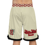 Alota Note$ Garmentry Basketball Rib Shorts (AOP) - DGMGR Oatmeal