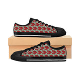 Alota Note$ Garmentry ‘>$’ Icon Pattern Women's Low Top Sneakers - DGMGR Seamoss