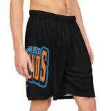 Gotham City Legends Basketball Shorts (AOP)-Black/Royal/Orange