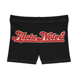 Alota Note$ Garmentry Women's Boy Shorts (AOP) - DGMGR Black