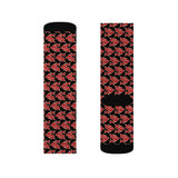 Alota Note$ Garmentry Dollar Sign Icon Pattern Sublimation Socks - Dont Get Mad Get Rich Colorway1