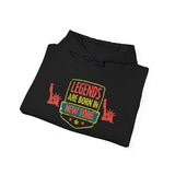 Gotham City Legends 'LEGENDS Are Born in NY' Unisex Heavy Blend™ Hooded Sweatshirt