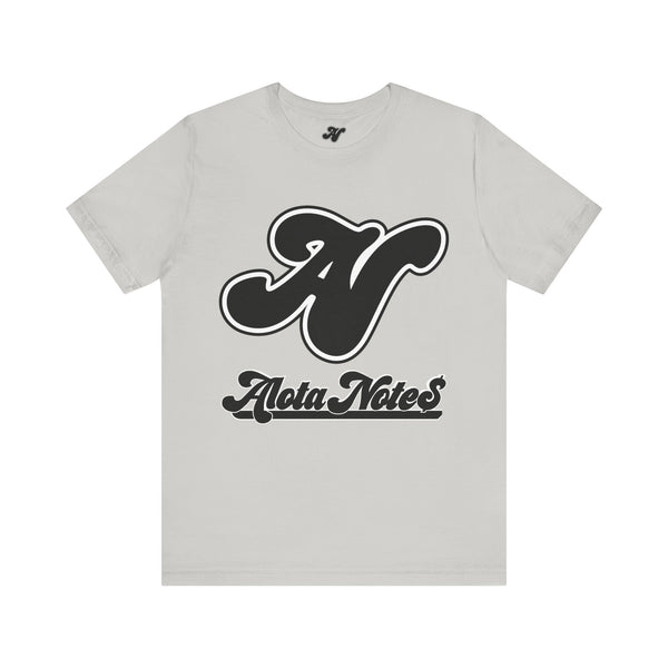 Alota Note$ Garmentry Lettermark-Wordmark Unisex Jersey Short Sleeve Tee