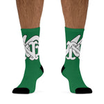 Alota Note$ Garmentry Monogram DTG Socks-Green