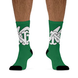 Alota Note$ Garmentry Monogram DTG Socks-Green