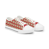 Alota Note$ Garmentry >$ Icon Pattern Men's Low Top Sneakers - DGMGR Red