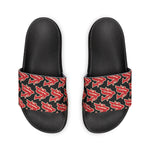 Alota Note$ Garmentry ‘>$’ Icon Pattern Men's Slide Sandals - DGMGR Black