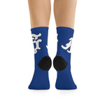 Alota Note$ Garmentry Monogram DTG Socks-Royal Blue