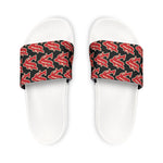 Alota Note$ Garmentry ‘>$’ Icon Pattern Men's Slide Sandals - DGMGR Black