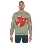 Alota Notes Garmentry Unisex Sweatshirt (AOP) - DGMGR Seamoss