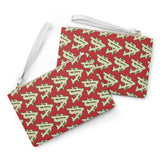 Alota Note$ Garmentry ‘>$’ Icon Pattern Clutch Bag - DGMGR Red