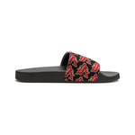 Alota Note$ Garmentry ‘>$’ Icon Pattern Women's Slide Sandals - DGMGR Black