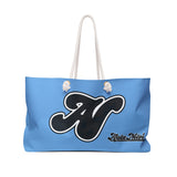 Alota Note$ Garmentry Lettermark Weekender Bag-Sky Blue