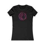 On Fleek Cosmetics Women's Favorite Tee - hot pink logo