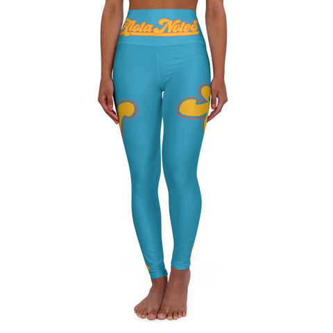 Alota Note$ - ANG Fit+ High Waisted Yoga Leggings (Whip Appeal Teal)