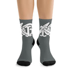 Alota Note$ Garmentry Monogram DTG Socks-Charcoal Grey