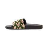 Alota Note$ Garmentry ‘>$’ Icon Pattern Men's Slide Sandals - DGMGR Forest