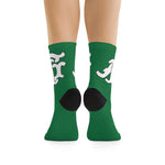 Alota Note$ Garmentry Monogram DTG Socks-Green