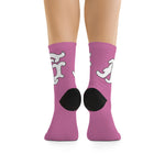 Alota Note$ Garmentry Monogram DTG Socks-Pink