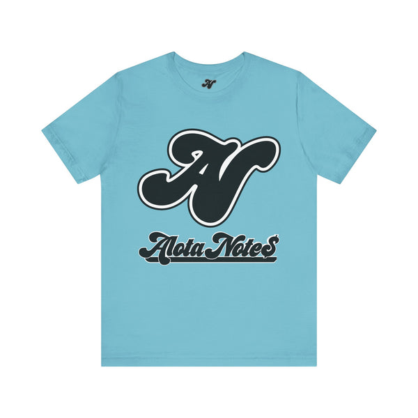 Alota Note$ Garmentry Lettermark-Wordmark Unisex Jersey Short Sleeve Tee