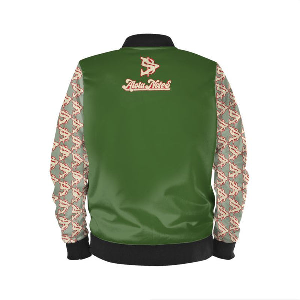 Alota Note$ Garmentry Lettermark Marble Velvet Track Jacket - DGMGR 1