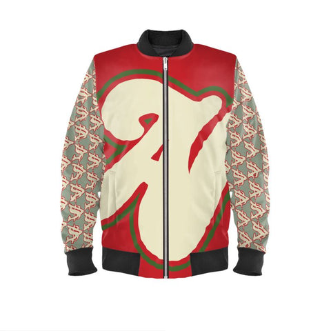 Alota Note$ Garmentry Lettermark Satin Track Jacket - DGMGR colorway2