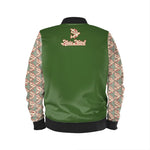 Alota Note$ Garmentry Lettermark Satin Track Jacket - DGMGR colorway2