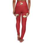 Yoga Leggings - Alota Note$ ANG Fit+ High Waisted Leggings (DGMGR Red)