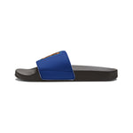 Gotham City Legends Men's PU Slide Sandals-Royal/Orange/Royal