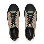 Alota Note$ Garmentry >$ Icon Pattern Men's Low Top Sneakers - DGMGR Seamoss