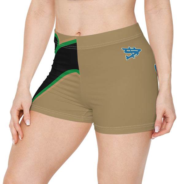 Copy of Alota Note$ Garmentry Women's Boy Shorts (AOP) -Plug Talk Beige