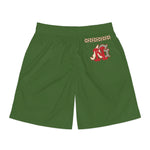 Alota Note$ Garmentry Men's Jogger Shorts (AOP) - DGMGR Forest Green