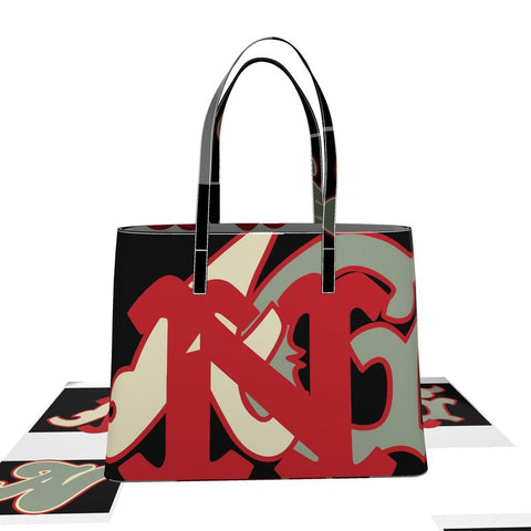 Alota Note$ Garmentry Monogram Leather Tote Bag