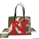 Alota Note$ Garmentry Monogram Leather Tote Bag DGMGR Hunter