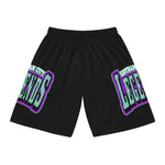 Gotham City Legends Basketball Shorts (AOP)-Black/Teal/Purple