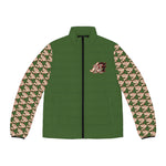 Puffer Jacket - Alota Note$ Icon Pattern Sleeve Men's Jacket - DGMGR Hunter