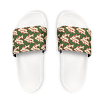 Alota Note$ Garmentry ‘>$’ Icon Pattern Men's Slide Sandals - DGMGR Forest