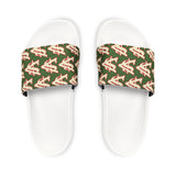 Alota Note$ Garmentry ‘>$’ Icon Pattern Men's Slide Sandals - DGMGR Forest