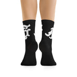 Alota Note$ Garmentry Monogram DTG Socks-Black